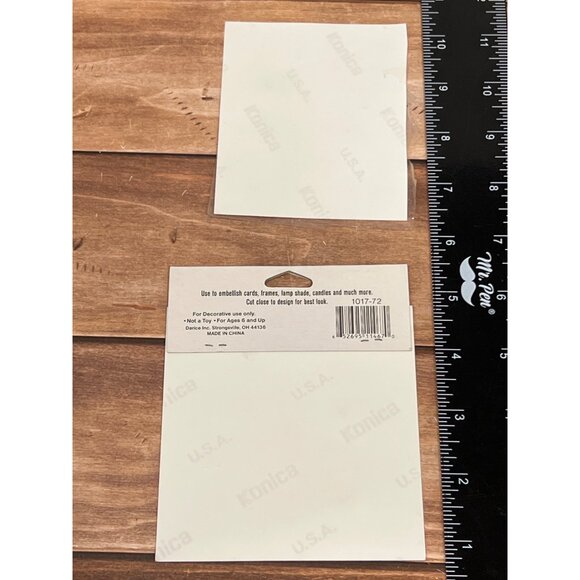 SET OF 2 Darice Botanical Stickers Pressed & Dried Real Flowers EMBELLISHMENT - Picture 4 of 4